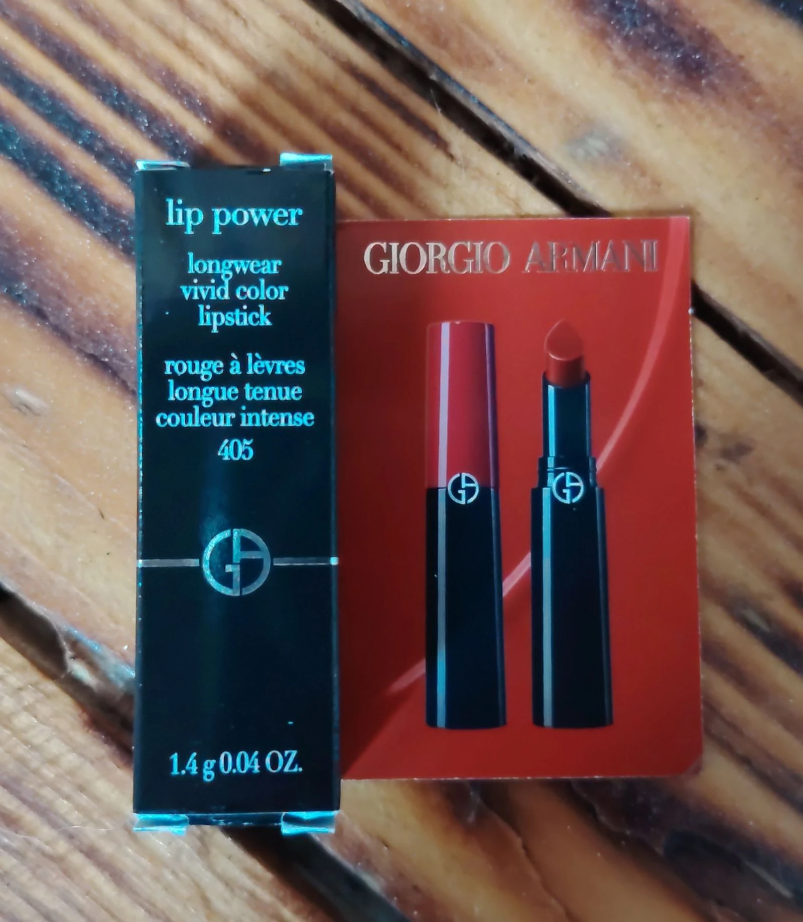 Mini Batom Giorgio Armani – Lip Power (Tomada 405 Sultan) 1.4g – photo 3